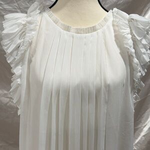 White House Black Market Ivory Blouse